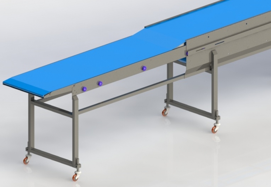 teleskobik modüler Konveyör